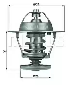 TERMOSTAT PEŽO CITROEN FORD FIAT TOYOTA BEHR 9661331580, TH5077.88
